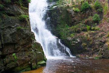 Szlak przez Śnieżne Kotły Szrenica Wodospad Kamieńczyka. Wodospad Kamieńczyka