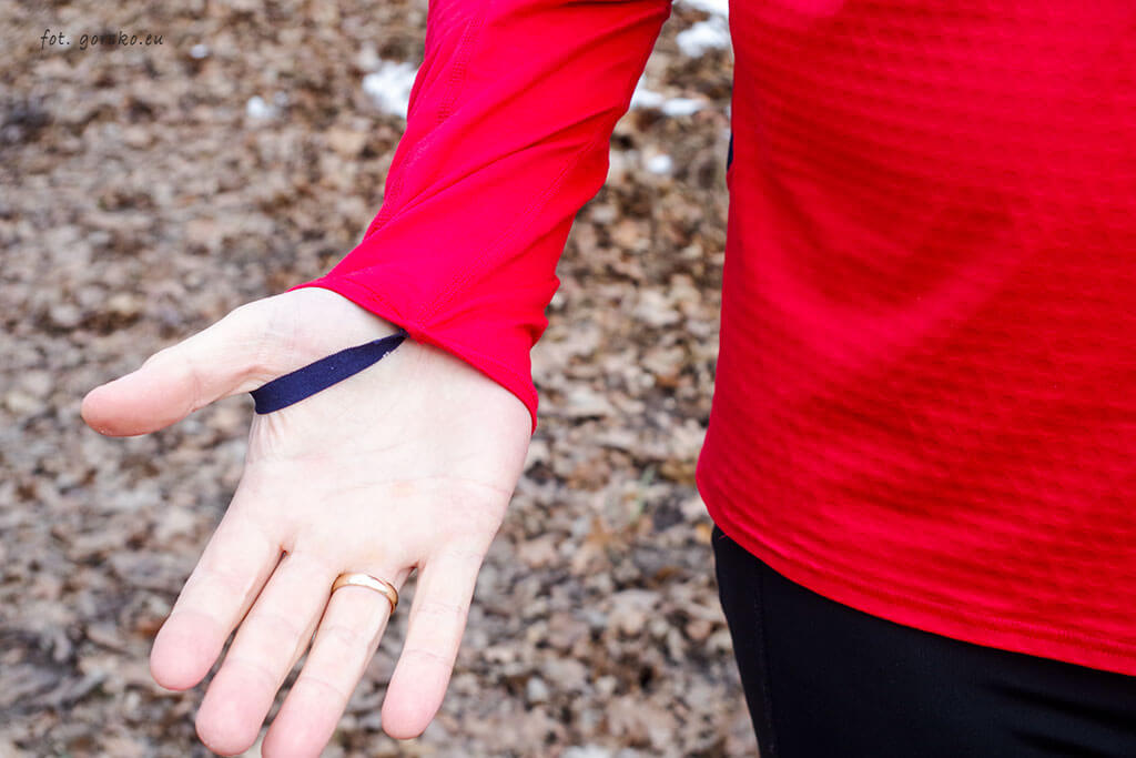 Koszulka termiczna Columbia Bliss Ascent - szlufki na kciuki