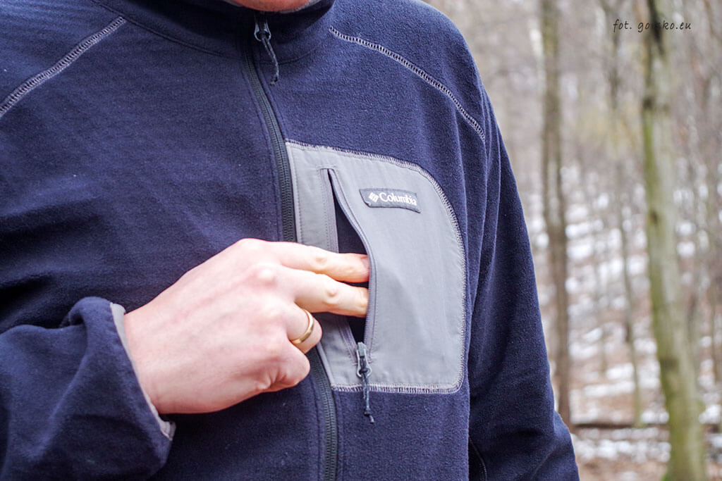 Polar Columbia Outdoor Tracks - kieszeń na klatce