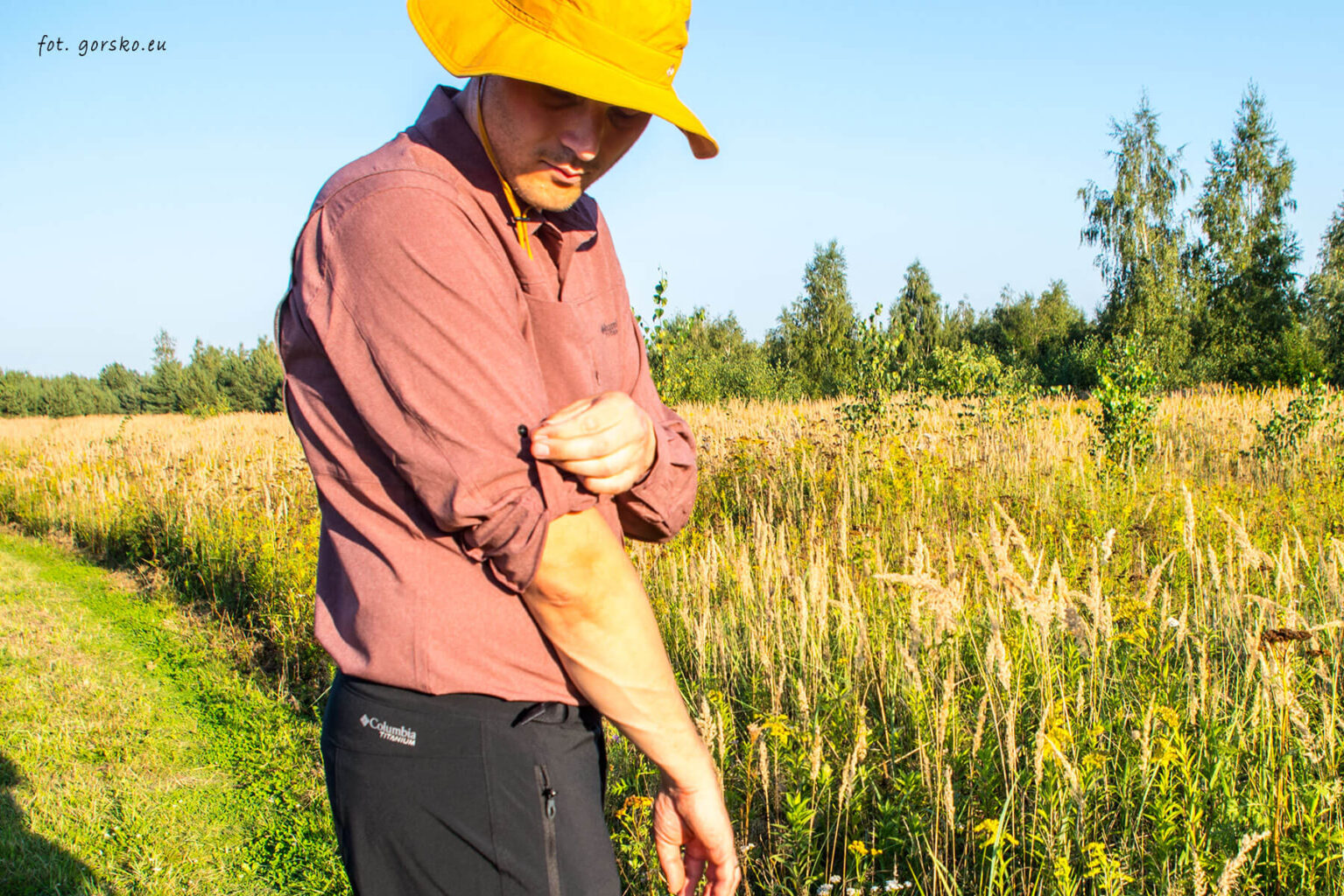 Koszula trekkingowa Columbia Titan Pass 2.0 Irico - rolowane rękawy