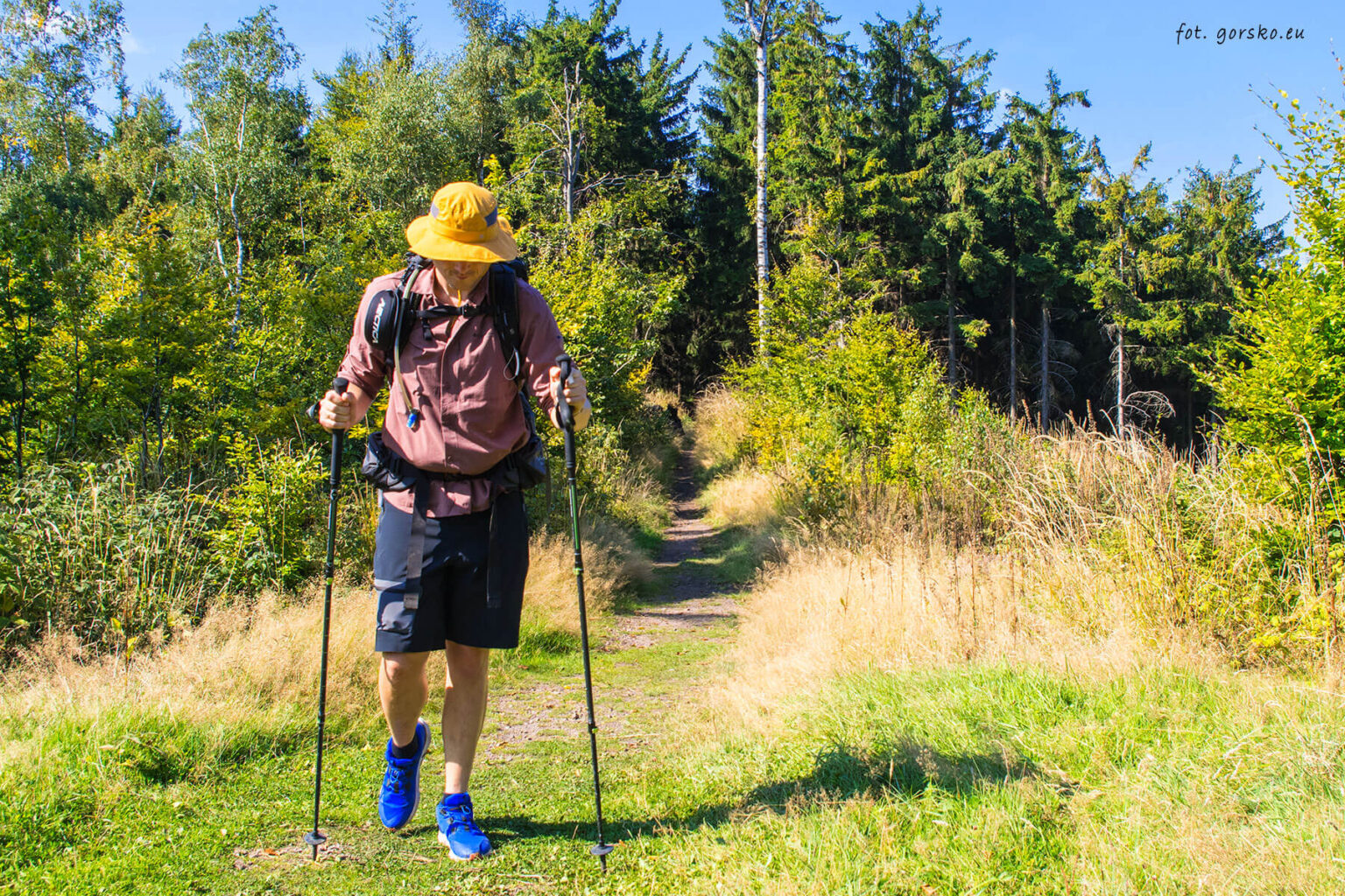 Szorty-turystyczne-Columbia-Titan-Pass-test-w-gorach