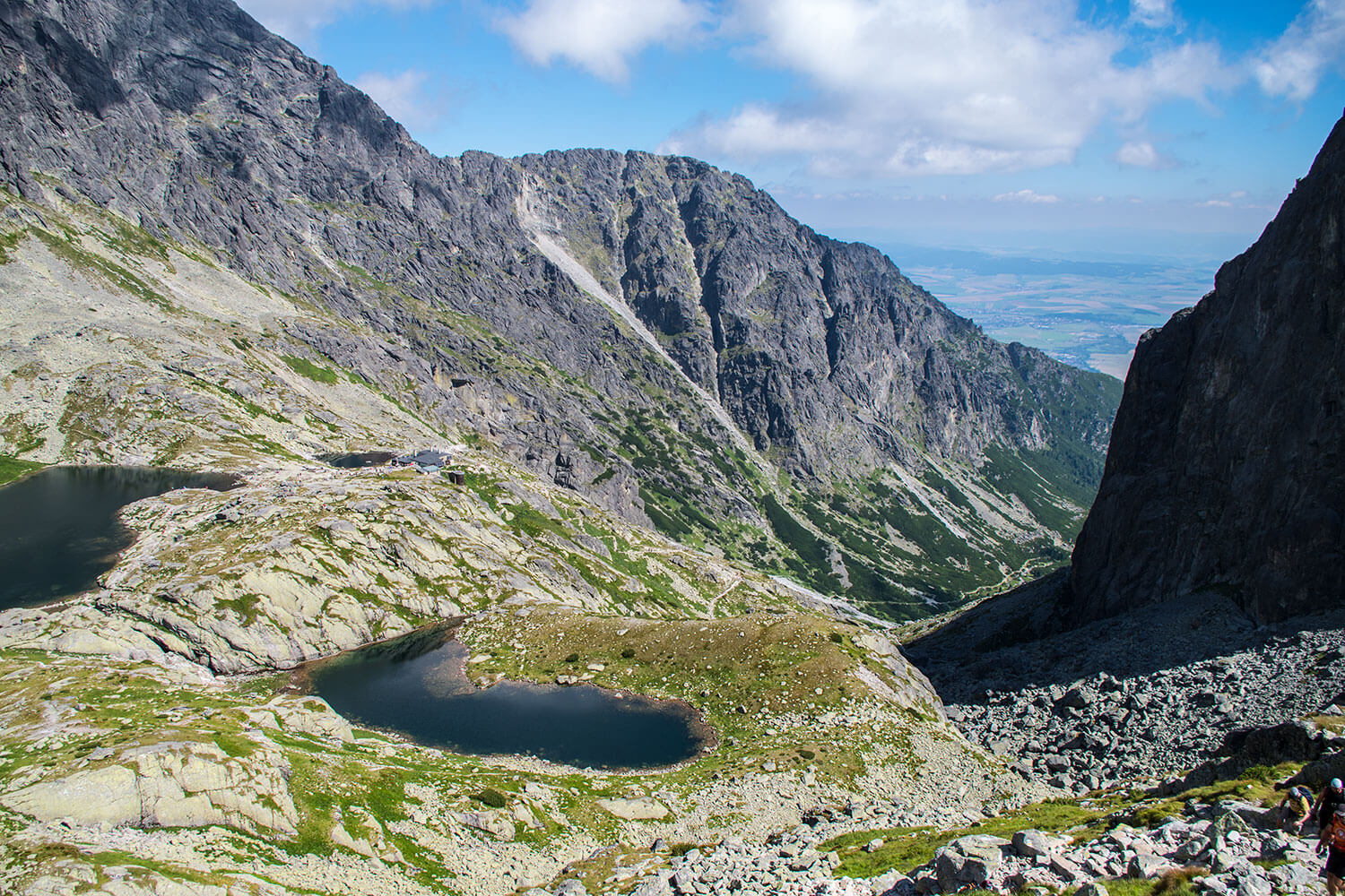 Czerwona Ławka Tatry Dolina Pięciu Stawów Spiskich z góry