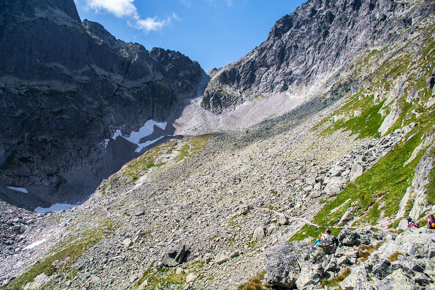 Czerwona Ławka szlak na Lodową Przełęcz