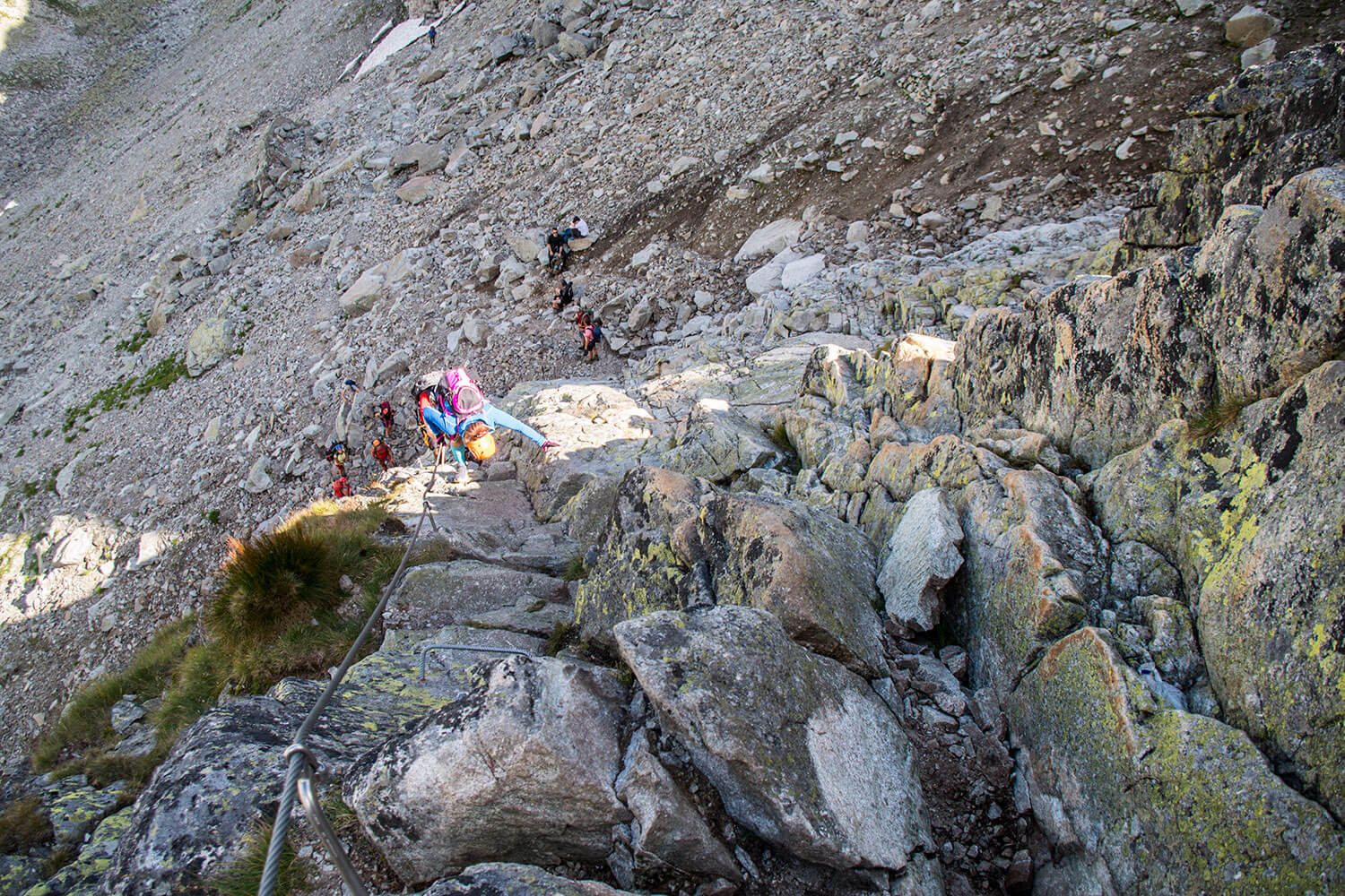 Czerwona Ławka via ferrata lina