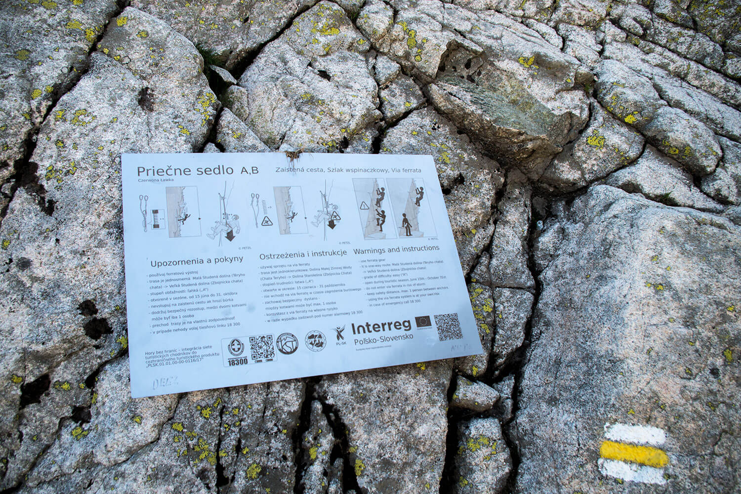 Czerwona Ławka via ferrata początek