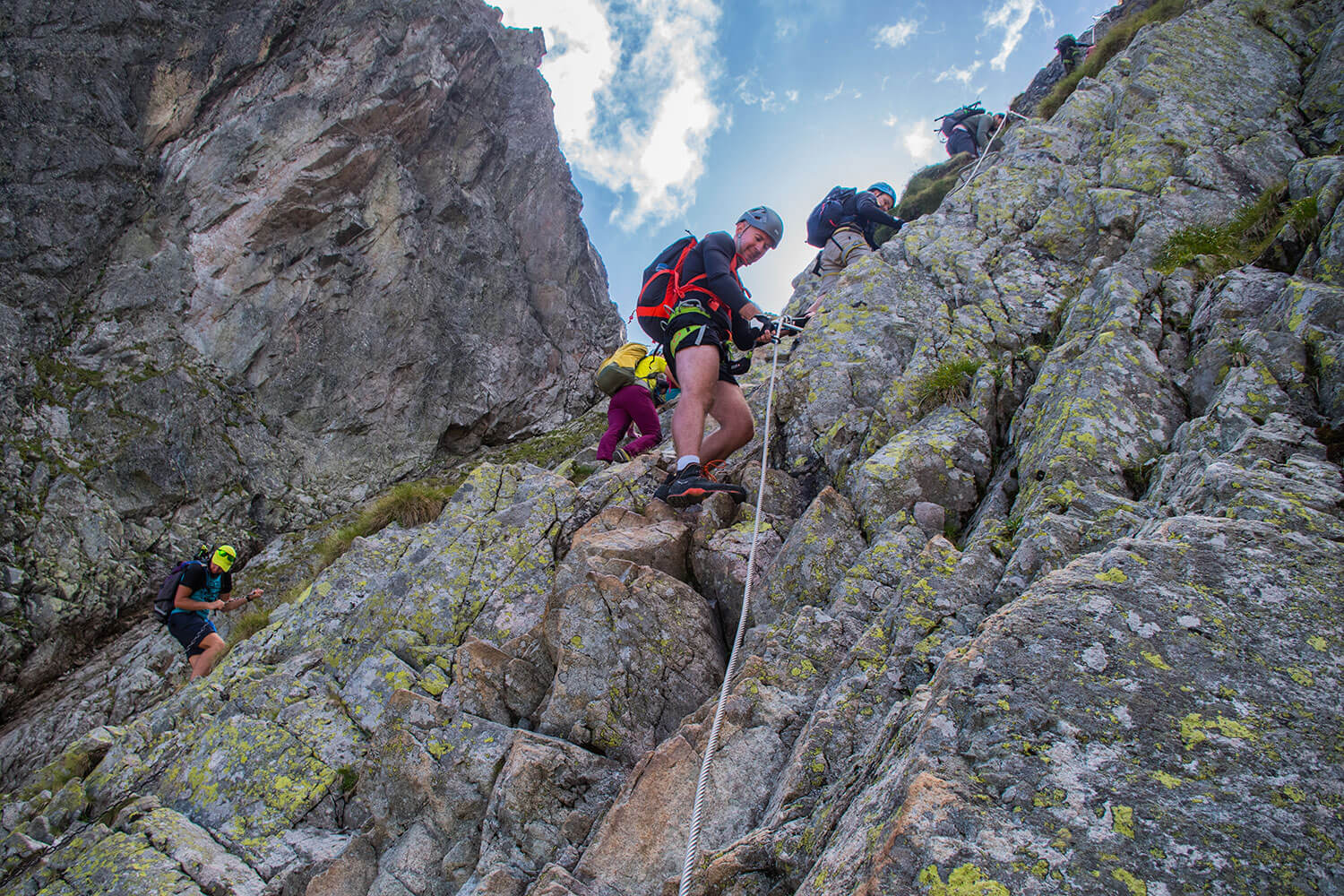 Czerwona Ławka via ferrata szlak