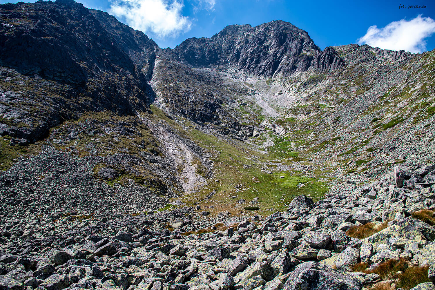 Kieżmarski Szczyt trasa przez Huncowską Przełęcz