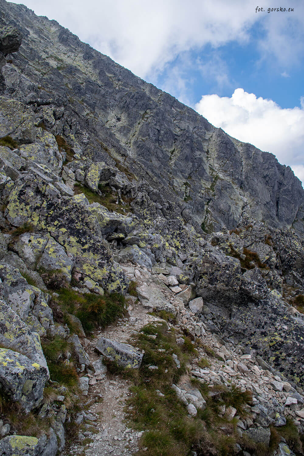 Kieżmarski Szczyt trasa sprawia trudności orientacyjne
