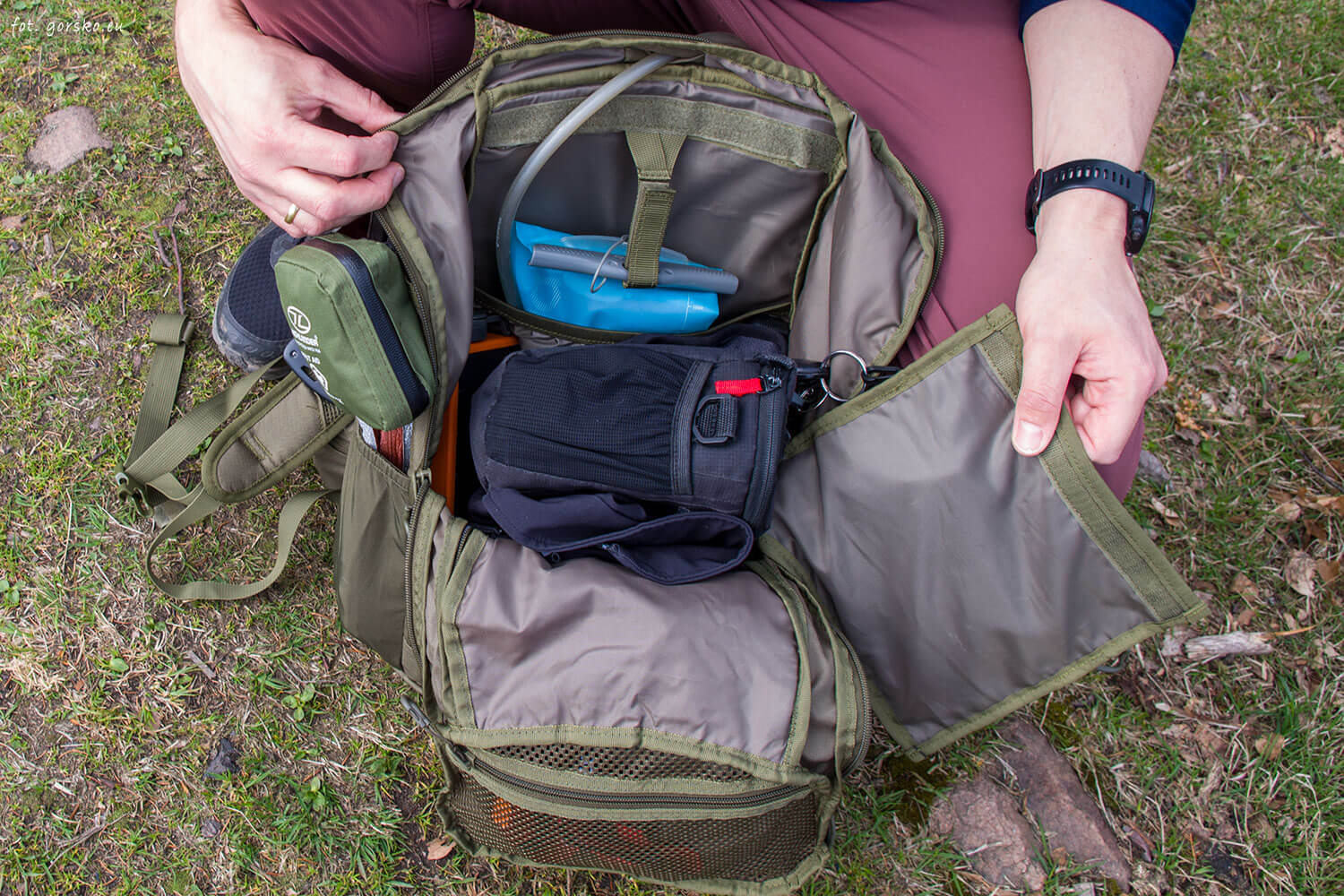 Plecak Highlander Fhior FH Pac 2 30 l miejsce na bukłak